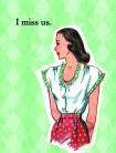 I Miss Us Gift Tag